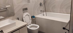 Bathroom in 4 BHK Builder Floor at Safdarjung Enclave – for Rent