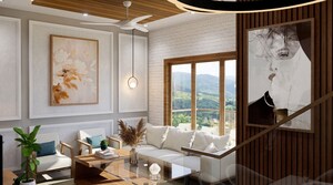Living Room in 4 BHK Villa at Kotabagh – for Sale