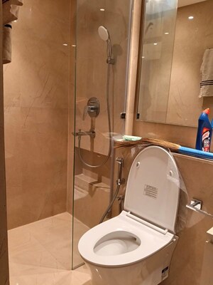 Bathroom in 3 BHK Apartment at Hiranandani Highland, Powai – for Rent