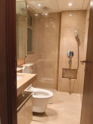 Bathroom in 3 BHK Apartment at Hiranandani Highland, Powai – for Rent