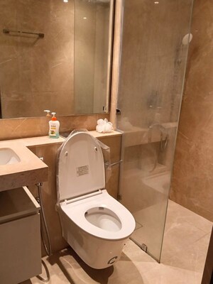 Bathroom in 3 BHK Apartment at Hiranandani Highland, Powai – for Rent