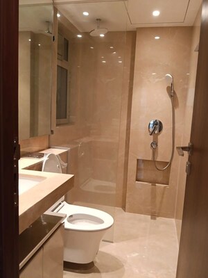 Bathroom in 3 BHK Apartment at Hiranandani Highland, Powai – for Rent