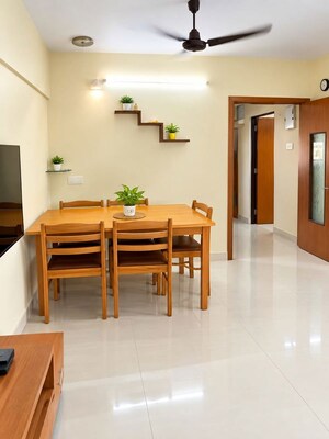 Furnished Amenities in 2 BHK Apartment at Surbahar CHS, Vasant Vihar – for Rent
