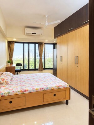 Bedroom in 2 BHK Apartment at Surbahar CHS, Vasant Vihar – for Rent