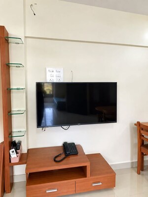 Living Room in 2 BHK Apartment at Surbahar CHS, Vasant Vihar – for Rent