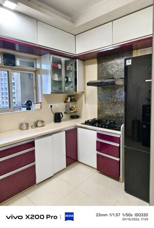 Kitchen in 3 BHK Apartment at Hiranandani Gardens Eldora, Powai – for Rent