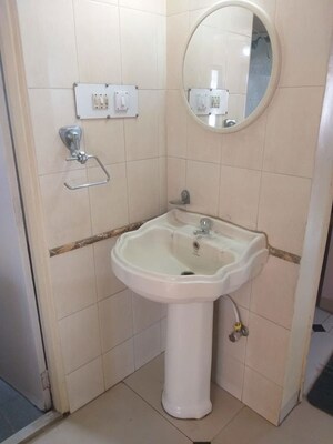 Bathroom in 3 BHK Apartment at DSK Akash Ganga, Aundh – for Rent