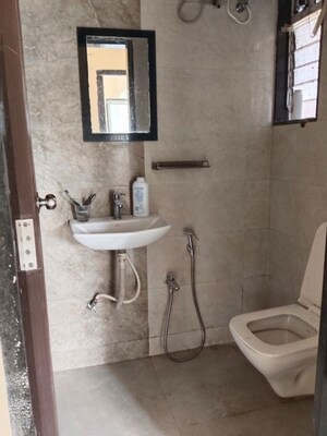 Bathroom in 2 BHK Apartment at Karmvir Avant Sky Villa, Goregaon East – for Rent