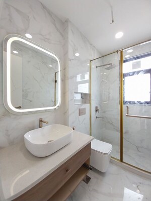 Bathroom in 3 BHK Builder Floor at Sector 23 – for Rent