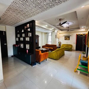 Living Room in 4 BHK Apartment at Galaxy Royale, Gaur City 2 – for Sale