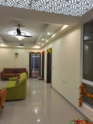 Living Room in 4 BHK Apartment at Galaxy Royale, Gaur City 2 – for Sale