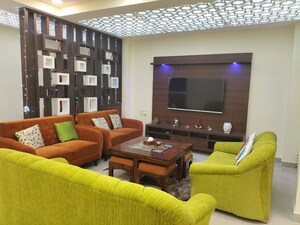 Living Room in 4 BHK Apartment at Galaxy Royale, Gaur City 2 – for Sale