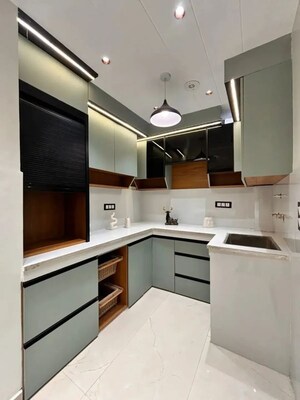 Kitchen in 3 BHK Builder Floor at Uttam Nagar – for Sale