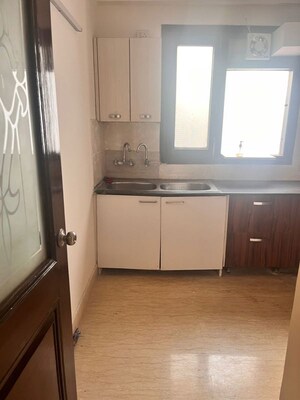 Kitchen in 3 BHK Builder Floor at Kailash Colony – for Rent