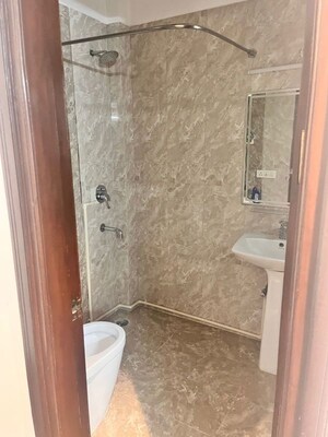 Bathroom in 3 BHK Builder Floor at Kailash Colony – for Rent