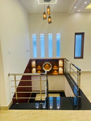 Staircase in 4 BHK Independent House at Mannuthy – for Sale