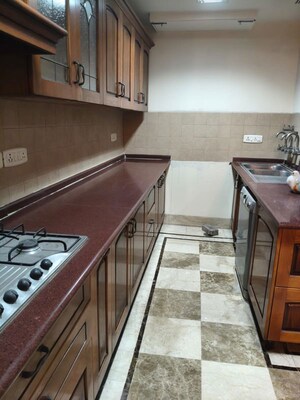 Kitchen in 3 BHK Builder Floor at Safdarjung Enclave – for Rent