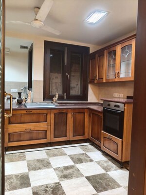 Kitchen in 3 BHK Builder Floor at Safdarjung Enclave – for Rent