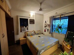 Bedroom in 3 BHK Apartment at Gurukrupa Marina Enclave, Malad West – for Rent