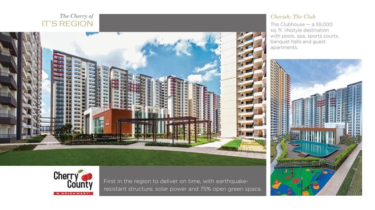 Exterior View, cocoa-county 3 Bedroom 2592 Sq.Ft. Apartment In Sector 88a Gurgaon 10695748