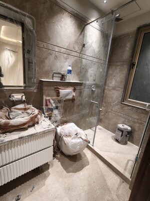 Bathroom in 3 BHK Builder Floor at RWA Residential Society Sector 46, Sector 46 – for Sale