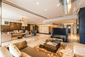 Living Room in 5 BHK Apartment at Sunteck Signature Island, Bandra Kurla Complex – for Sale