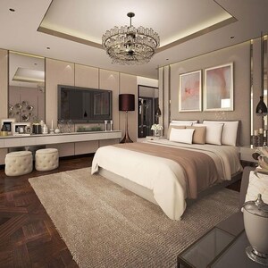 Bedroom in 5 BHK Apartment at Sunteck Signature Island, Bandra Kurla Complex – for Sale
