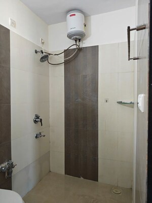 Bathroom in 3 BHK Apartment at Rustomjee Athena, Majiwada – for Rent