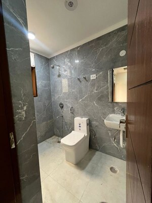Bathroom in 1 BHK Builder Floor at Saket – for Rent