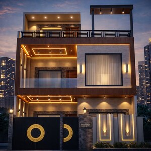 5 BHK Villa – Exterior View View at Uchdpl Samriddhi Homes, Sector 1 Wave City - for Sale