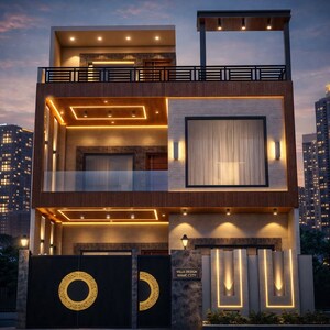 5 BHK Villa – Exterior View View at Uchdpl Samriddhi Homes, Sector 1 Wave City - for Sale