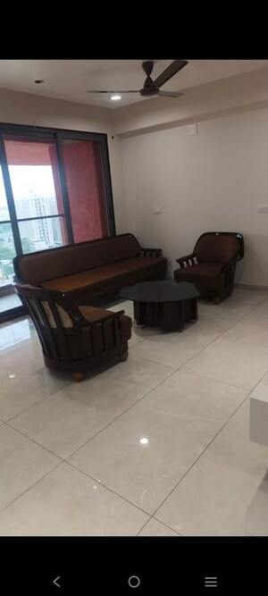 Living Room in 3 BHK Apartment at Gala Luxuria, South Bopal – for Rent