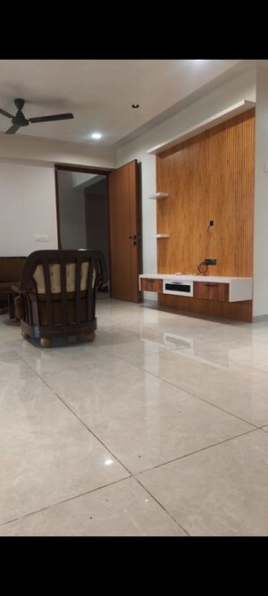 Living Room in 3 BHK Apartment at Gala Luxuria, South Bopal – for Rent