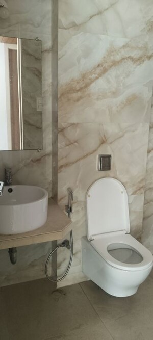 Bathroom in 3 BHK Apartment at Neelam Senroofs, Nahur East – for Rent