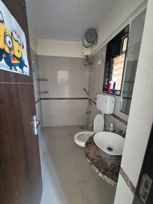 Bathroom in 2.5 BHK Apartment at Kanakia Samarpan, Borivali East – for Rent