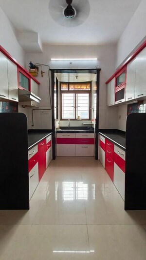 Kitchen in 3 BHK Apartment at Nirmal Lifestyle Turquoise, Mulund West – for Rent