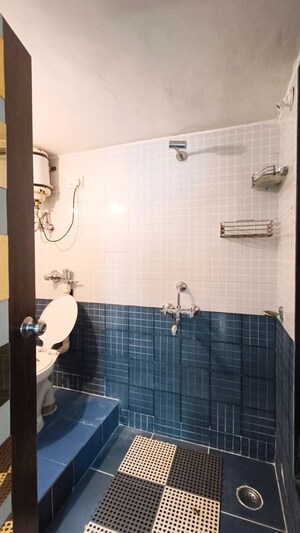 Bathroom in 3 BHK Apartment at Nirmal Lifestyle Turquoise, Mulund West – for Rent