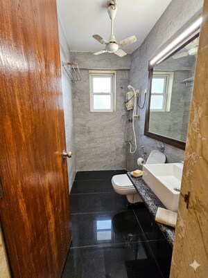 Bathroom in 3 BHK Apartment at Shrishti Synchronicity, Chandivali – for Rent