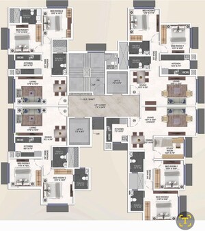 Floor Plan in 2.5 BHK Apartment at Our Home CHS, Andheri West – for Sale