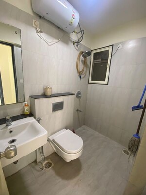 Bathroom in 3 BHK Apartment at Godrej Central, Chembur – for Rent