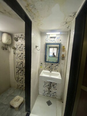 Bathroom in 2 BHK Apartment at Kopar Khairane – for Rent