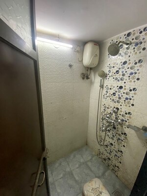 Bathroom in 2 BHK Apartment at Kopar Khairane – for Rent