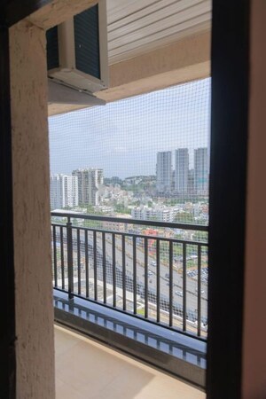 Balcony in 3 BHK Apartment at Aditya Empress Towers, Shaikpet – for Rent