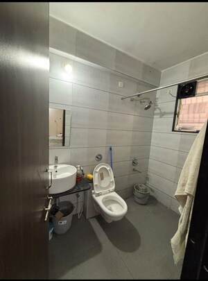 Bathroom in 3 BHK Apartment at Sai Innovision 7 Avenues, Balewadi – for Rent