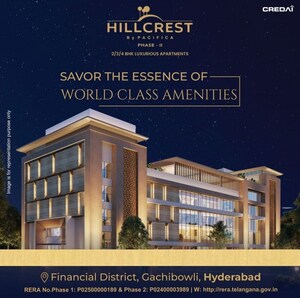 2 BHK Apartment – Exterior View View at Pacifica Hillcrest Phase 2, Gachibowli - for Sale