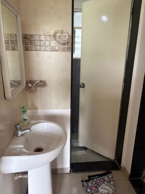 Bathroom in 1 BHK Apartment at Brookside Apartment, Kalas – for Rent