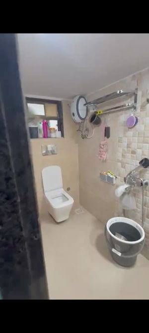 Bathroom in 2 BHK Apartment at Shreeji Towers Apartment, Mira Road – for Sale