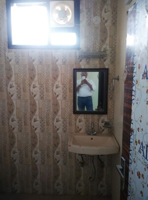 Bathroom in 2 BHK Builder Floor at Chattarpur – for Rent