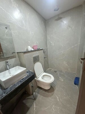 Bathroom in 3 BHK Builder Floor at Chattarpur – for Rent