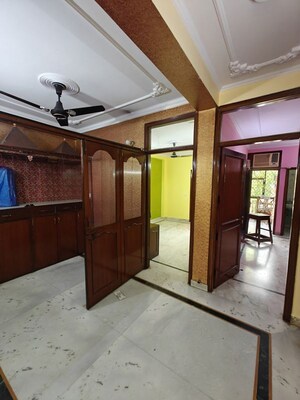 Kitchen in 1 BHK Builder Floor at Khirki Extension – for Rent